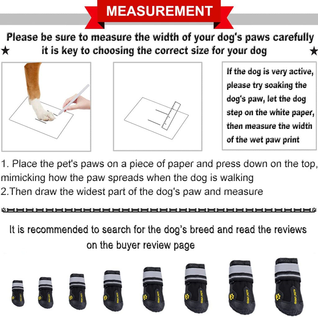 Dog Shoes for Hot Pavement, Dog Snow Boots & Paw Protectors for Winter Make title more professional and balanced
