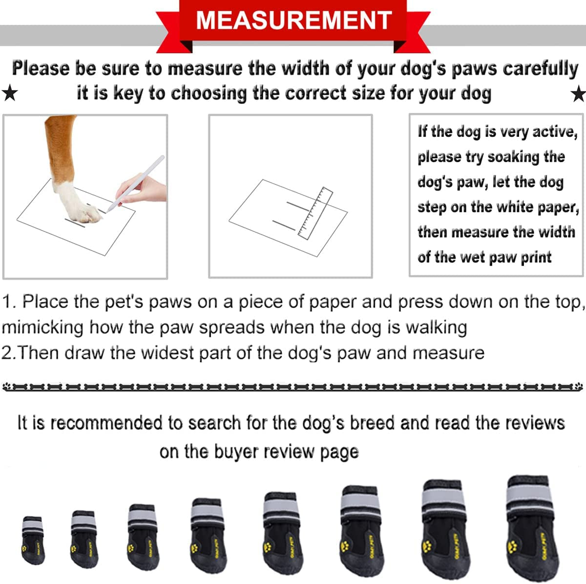 Dog Shoes for Hot Pavement, Dog Snow Boots & Paw Protectors for Winter Make title more professional and balanced