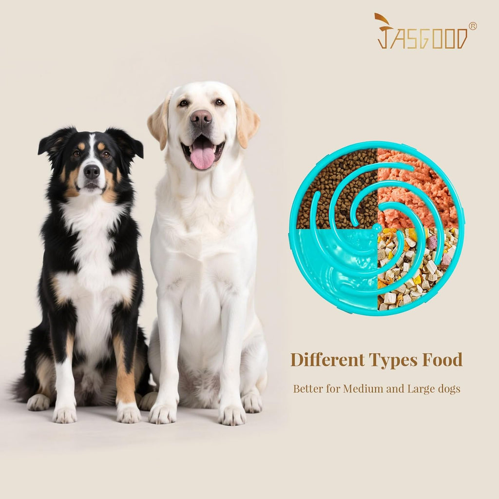 Slow Feeder Dogs Bowl for Large Medium Dogs,Anti-Gulping Pet Slower Food Feeding Bowls Stop Bloat,Preventing Choking Make title more professional and balanced