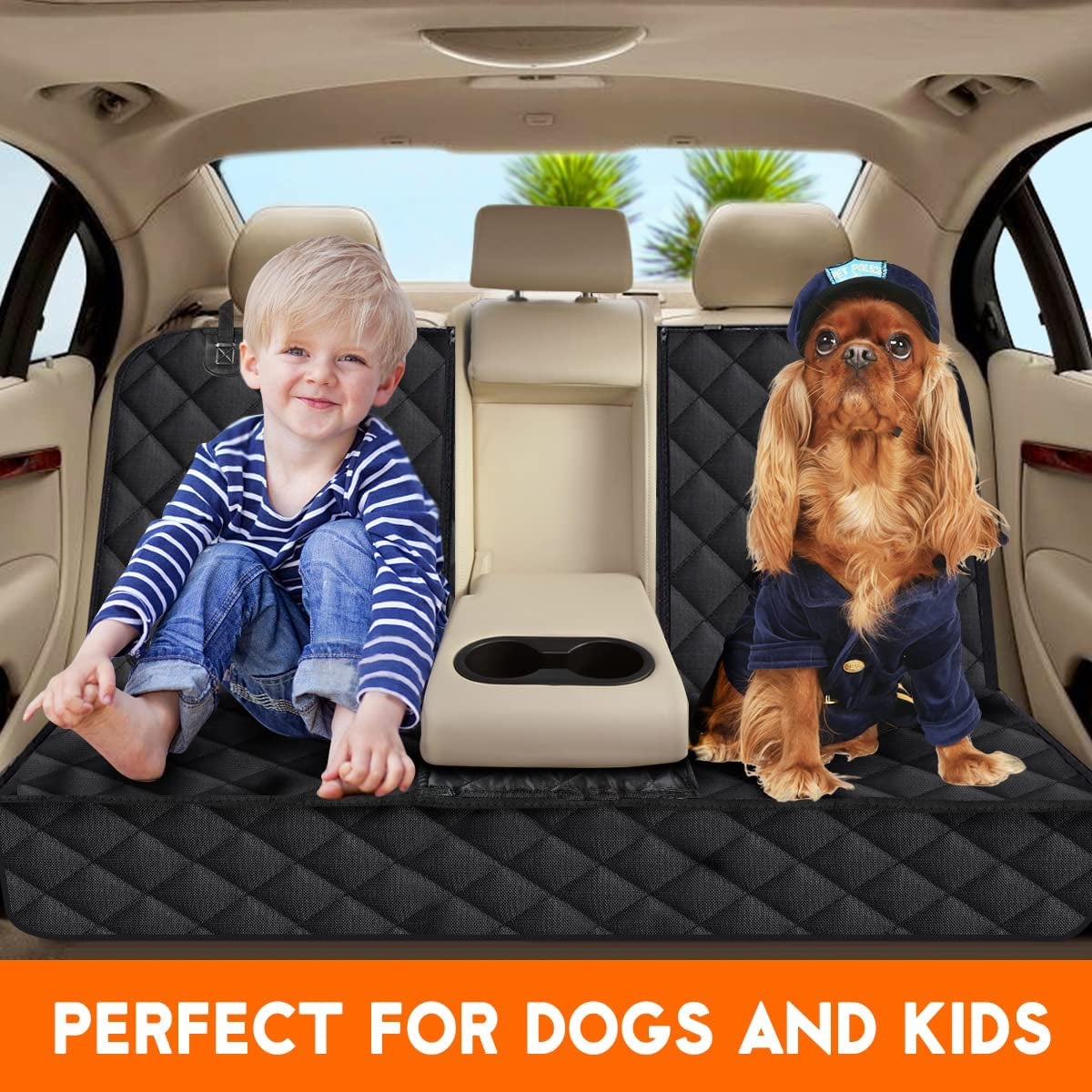Dog Car Seat Cover, Back Seat Cover for Dogs Pet Car Seat Protector Make title more professional and balanced