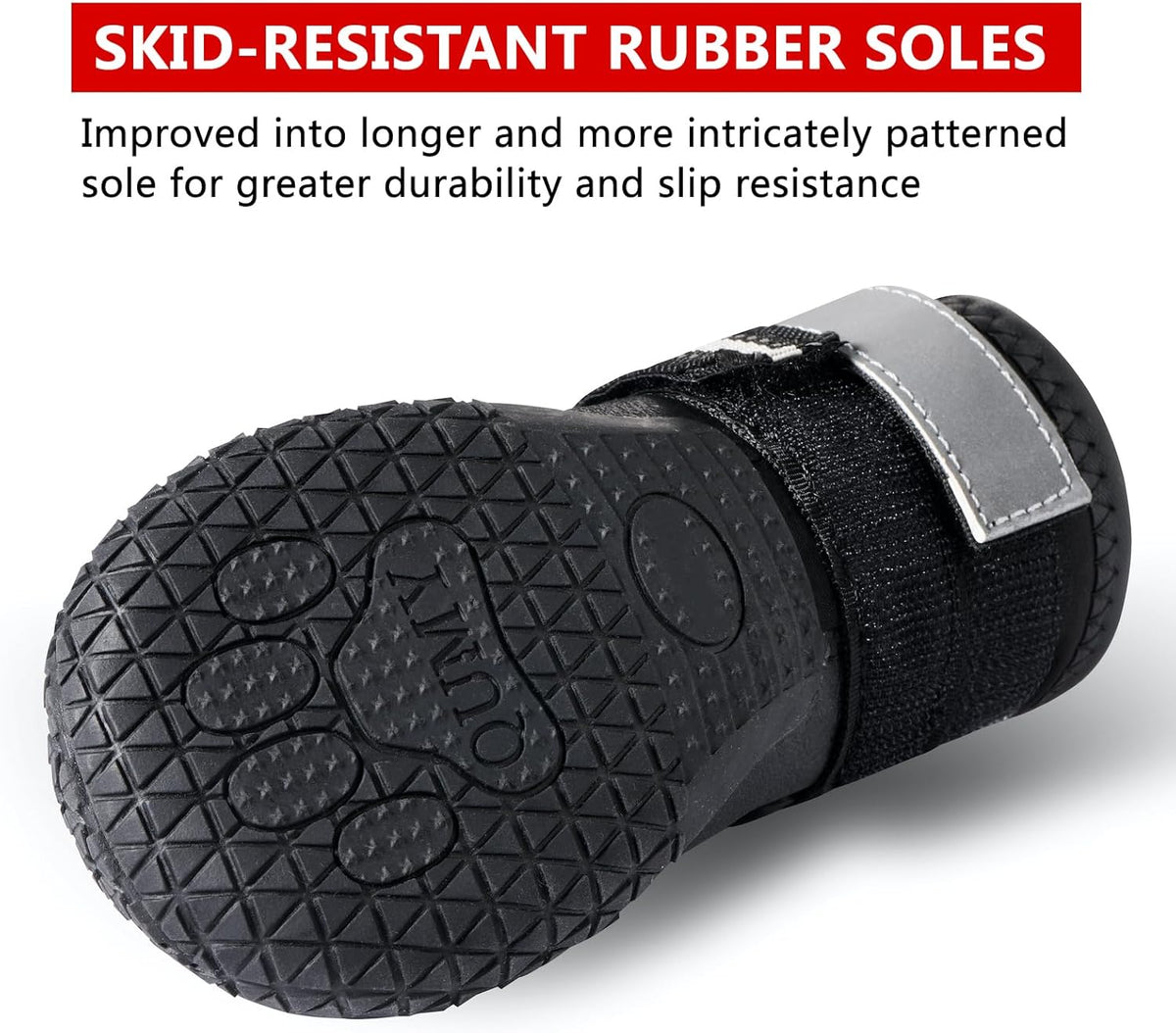 Dog Shoes for Hot Pavement, Dog Snow Boots & Paw Protectors for Winter Make title more professional and balanced