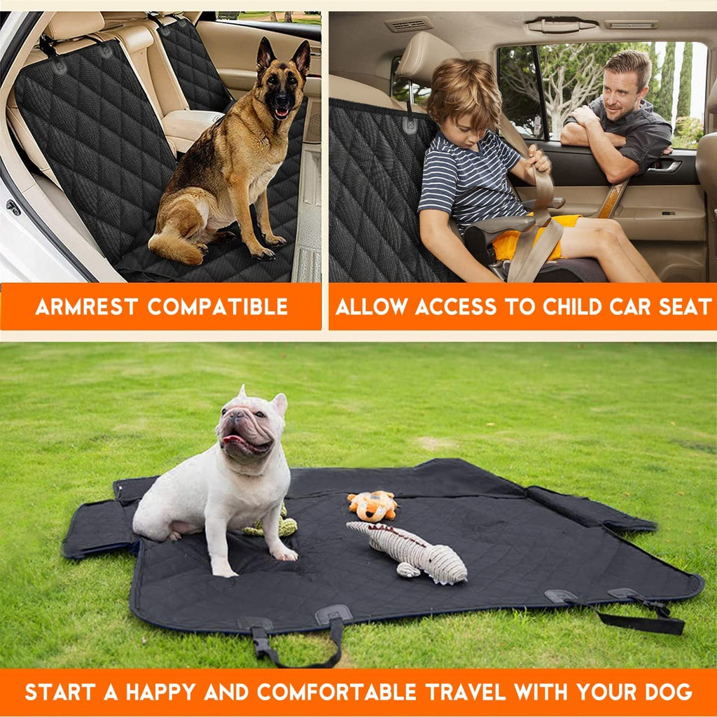 Dog Car Seat Cover, Back Seat Cover for Dogs Pet Car Seat Protector Make title more professional and balanced