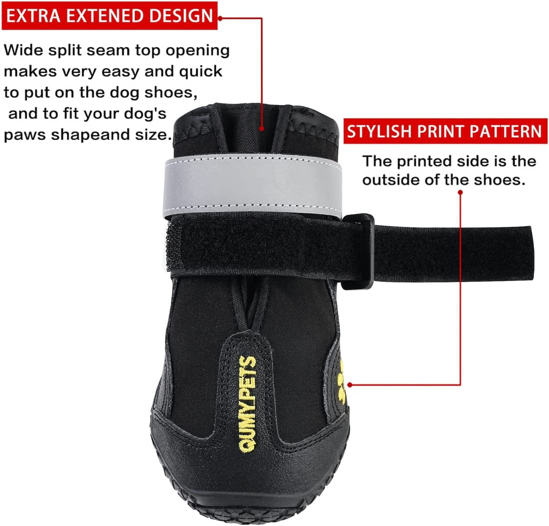 Dog Shoes for Hot Pavement, Dog Snow Boots & Paw Protectors for Winter Make title more professional and balanced
