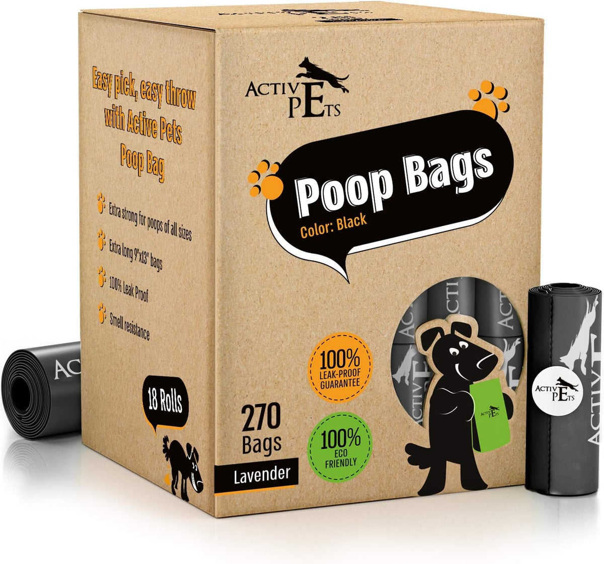 Extra Thick Lavender-Scented Dog Waste Bags - Leak-Proof & Easy-Tear for Eco-Friendly Poop Disposal Make title more professional and balanced
