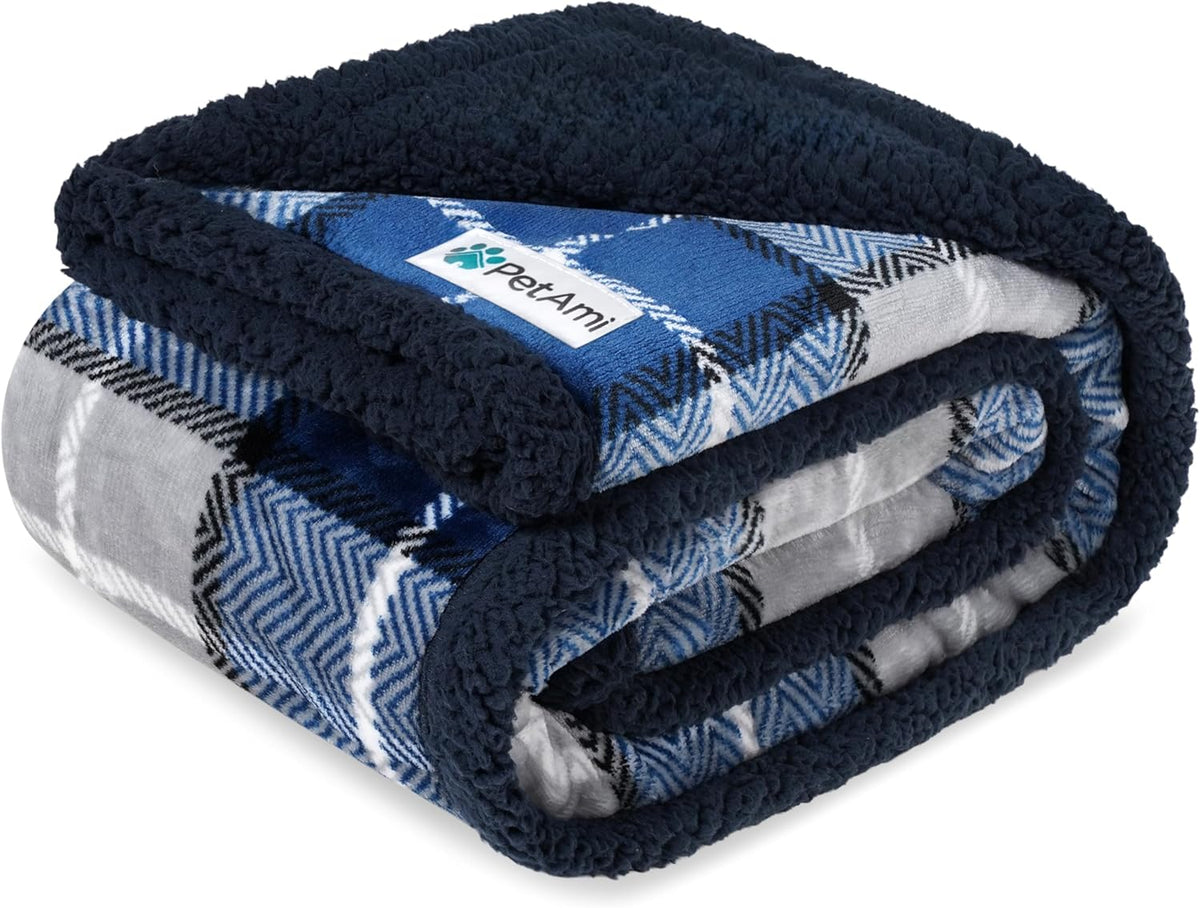 Waterproof Dog Blanket for Small Puppy Cat, 29X40, Plaid Light Grey Make title more professional and balanced